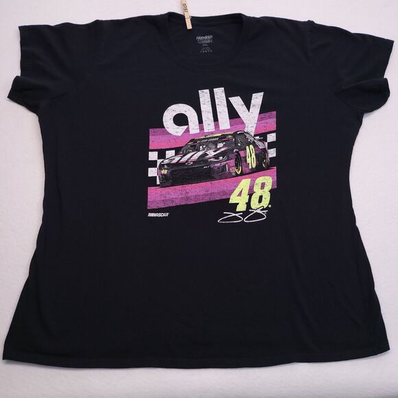 Hendrick Motor Sports Ally 48 Graphic Short Sleeve T-Shirt Mens Size 3XL Black - Picture 7 of 9